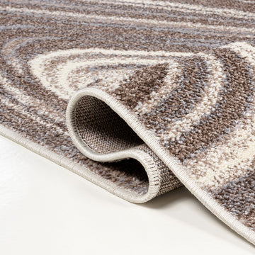 Eleni Contemporary Glam Abstract Marble Area Rug